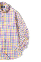 Giannetto Portofino Knob Cotton Check Shirt In Multi Mens - Shirts - Dress