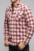 Lagoon Washed Western Check In Red Black - AXEL'S