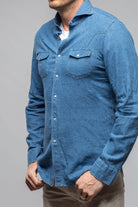 Round Rock Chambray Western Snap Shirt - AXEL'S