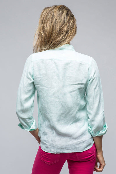 Sasco Linen Shirt In Light Green - AXEL'S