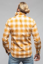 Secluded Washed Western Snap Shirt In Yellow - AXEL'S
