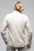 Giannetto Portofino Starlight Soft Cotton Shirt In Beige Tan Check Mens - Shirts - Dress