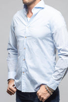 Giannetto Portofino Suntroy Cotton Shirt In Light Blue Mens - Shirts - Dress