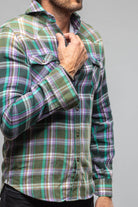 Thorens Western Snap Shirt In Purple - AXEL'S