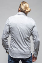 Giannetto Portofino Treasure Cotton Cashmere Jersey In Grey Mens - Shirts - Dress
