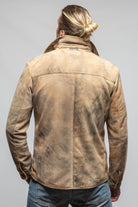 Aldrich Distressed Suede Jacket In Palomino - AXEL'S