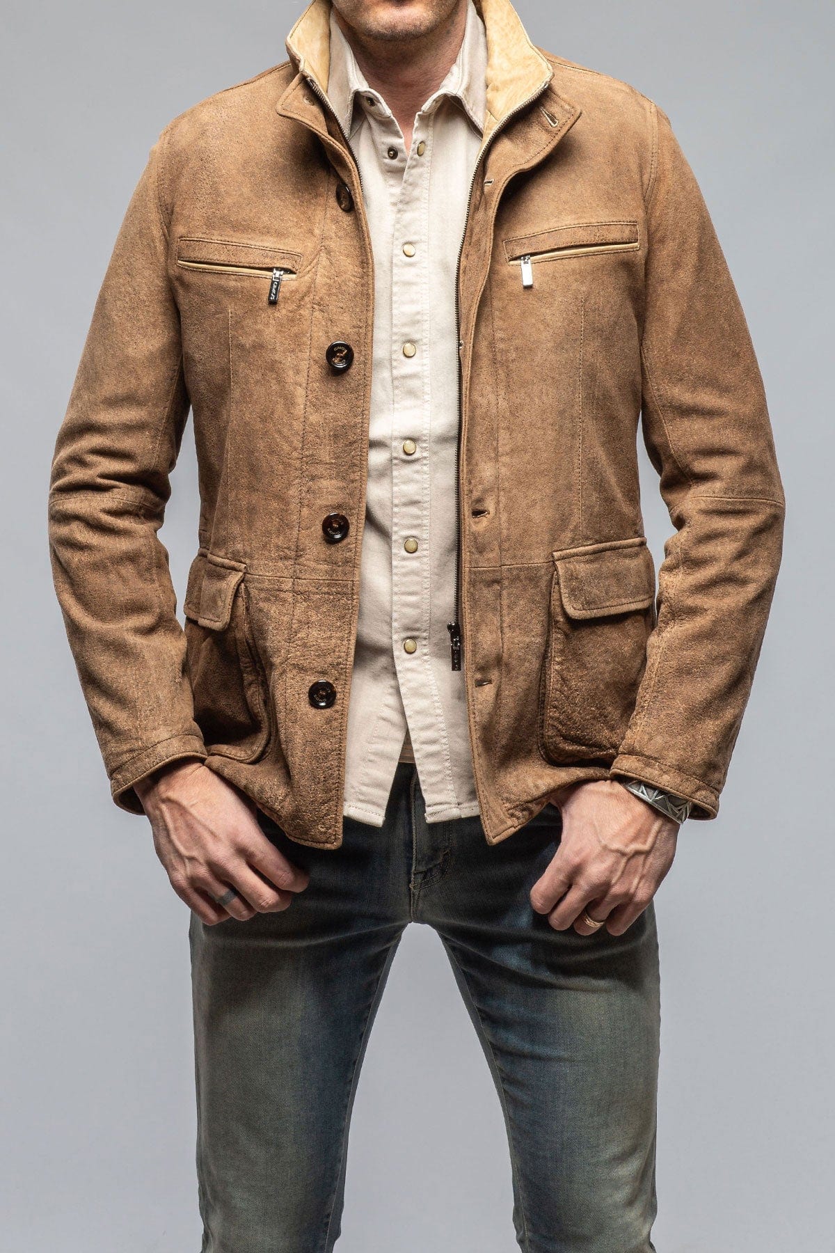 Gimo's AW Jacket In Tan | Mens - Outerwear - Leather