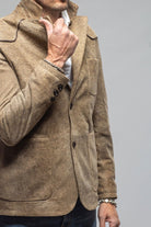 Axel's Ranch Jacket In Distressed Tan - AXEL'S