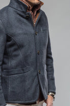 Gimo's Bale Sherpa Jacket In Navy Warehouse - Mens - Outerwear - Cloth