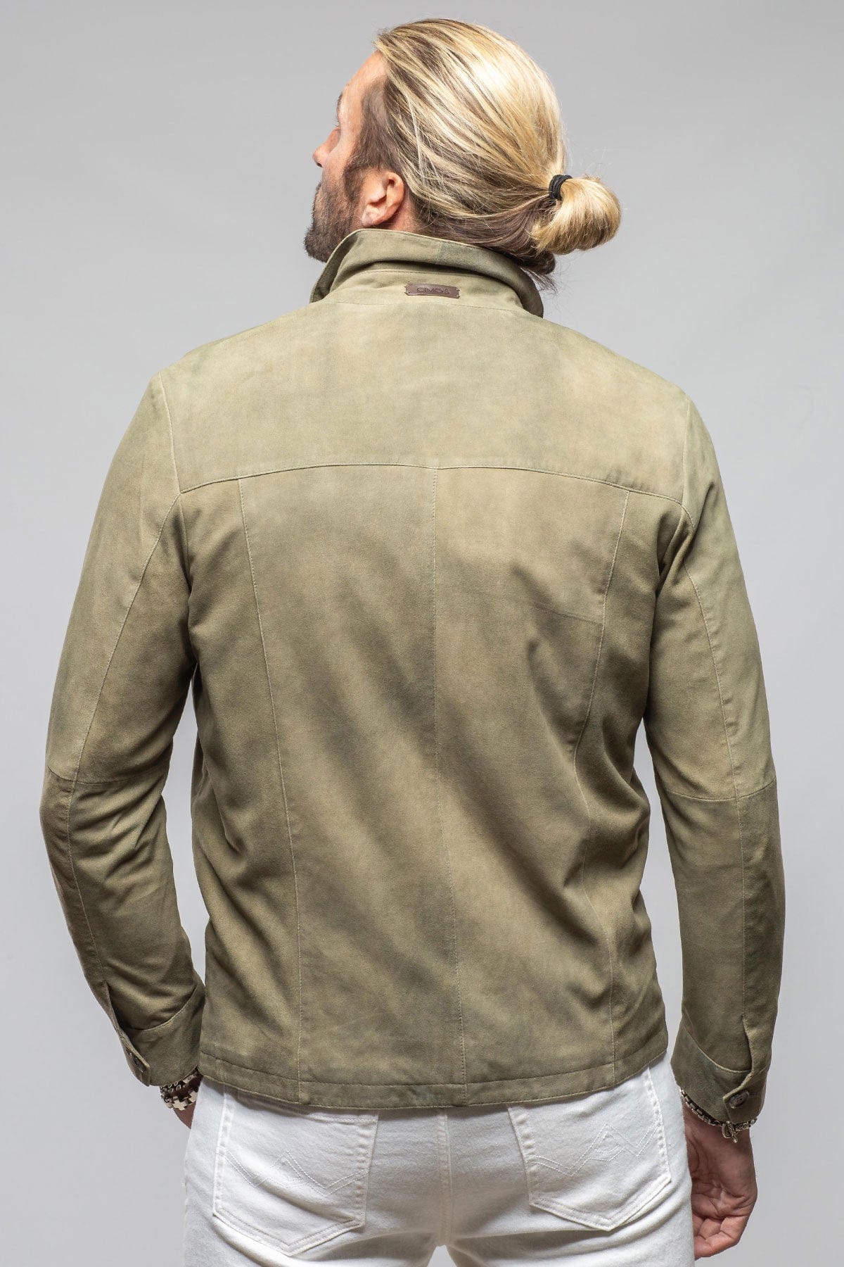 Gimo's Barton Springs Suede Shirt In Sage Mens - Outerwear - Leather