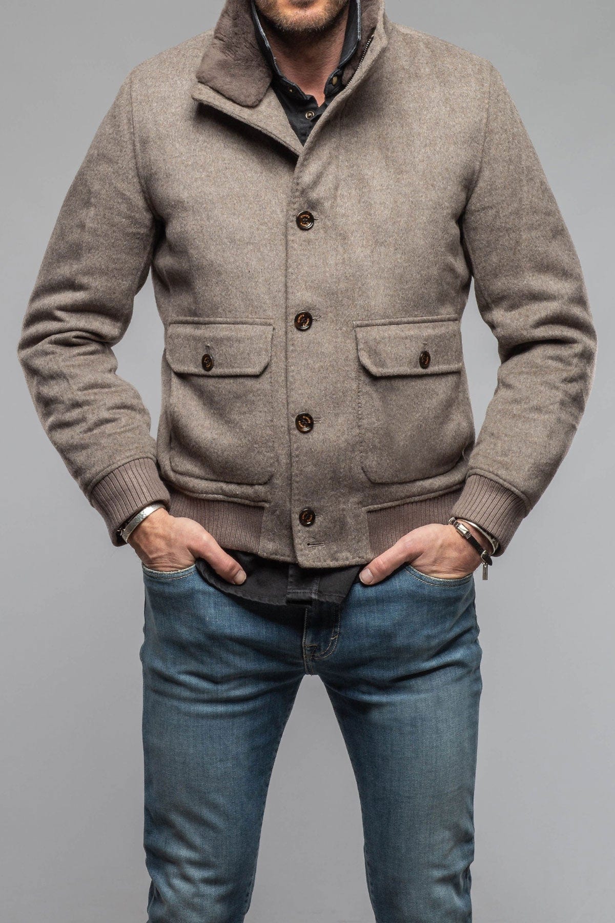 Gimo's Brunswick Wool Bomber Jacket | Warehouse - Mens - Outerwear - Cloth