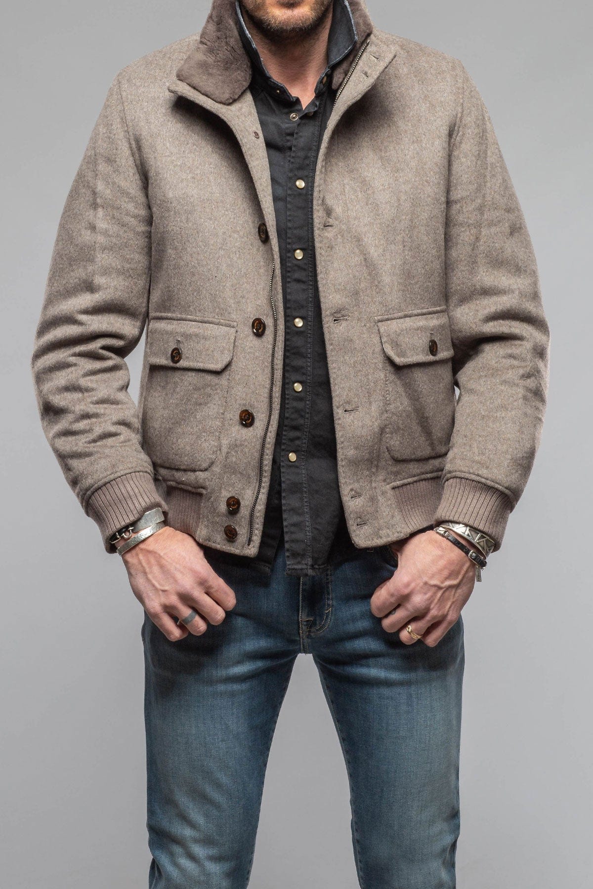 Gimo's Brunswick Wool Bomber Jacket | Warehouse - Mens - Outerwear - Cloth