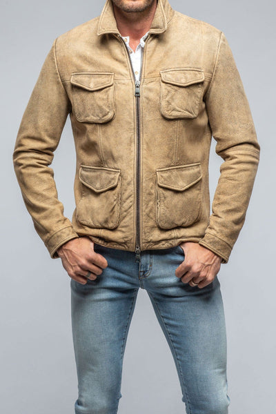 Men's reversible brown leather bomber jacket - Gimo's
