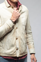 Gimo's Elk Horn Suede Shirt in Palomino Mens - Outerwear - Leather