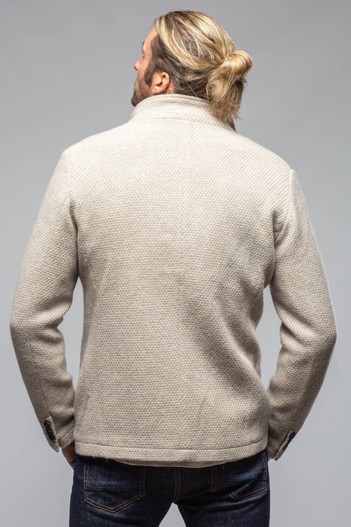 Gimo's Halifax Knit Coat in Stone | Warehouse - Mens - Outerwear - Cloth