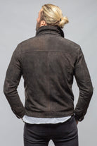 Gimo's Harley Suede Moto Jacket In Chocolate Mens - Outerwear - Leather