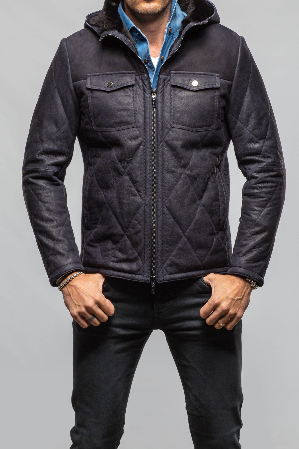Gimo's Ithica Quilted Shearling Hybrid Mens - Outerwear - Shearling
