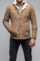 Kalispell Sherpa Shirt Jacket In Tan - AXEL'S