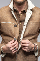 Gimo's Kalispell Sherpa Shirt Jacket In Beige | Warehouse - Mens - Outerwear - Cloth