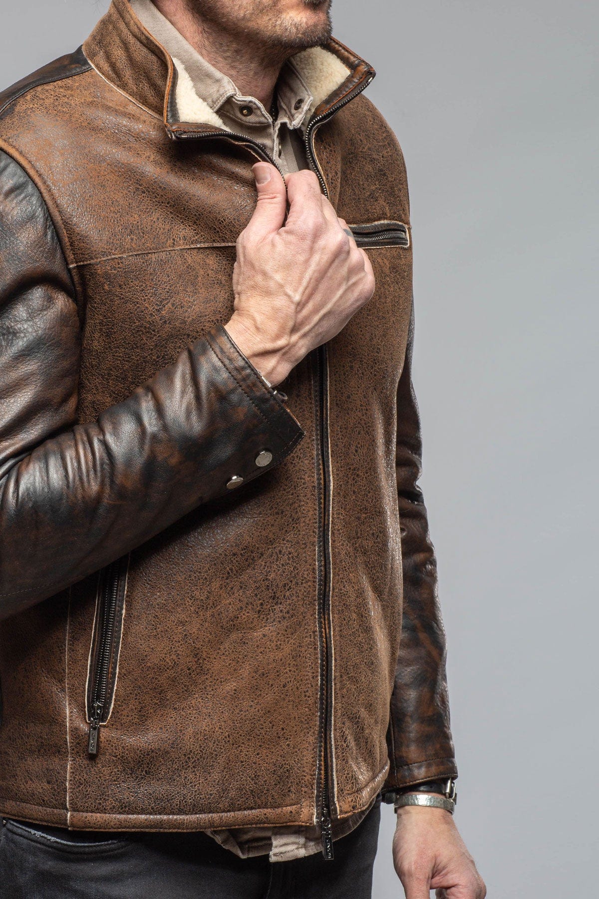 Gimo's Landon Rust Overdye Shearling | Mens - Outerwear - Shearling