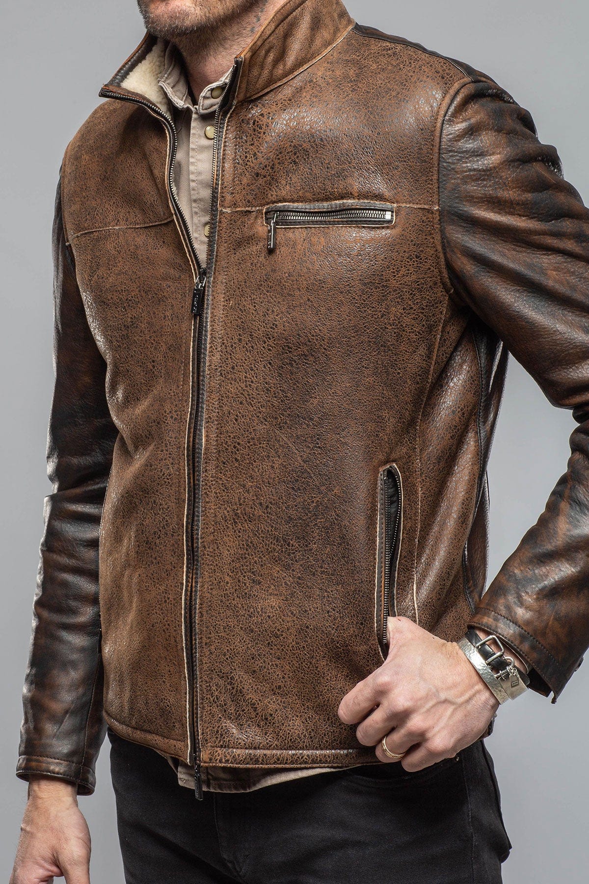 Gimo's Landon Rust Overdye Shearling | Mens - Outerwear - Shearling