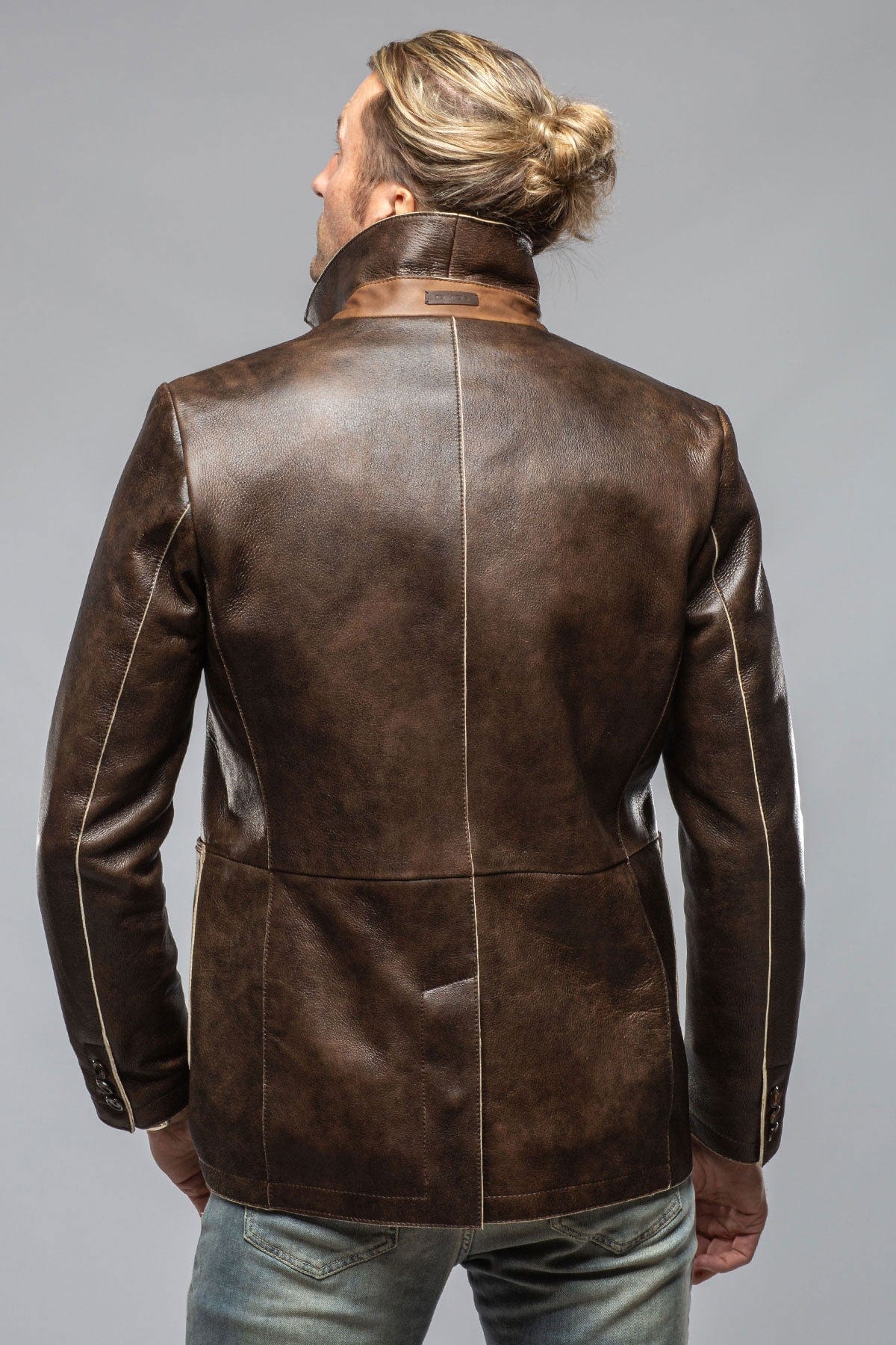 Gimo's Loreo Dress Jacket In Rust Mens - Outerwear - Leather