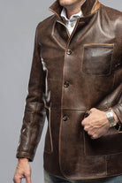 Loreo Dress Jacket In Rust - AXEL'S