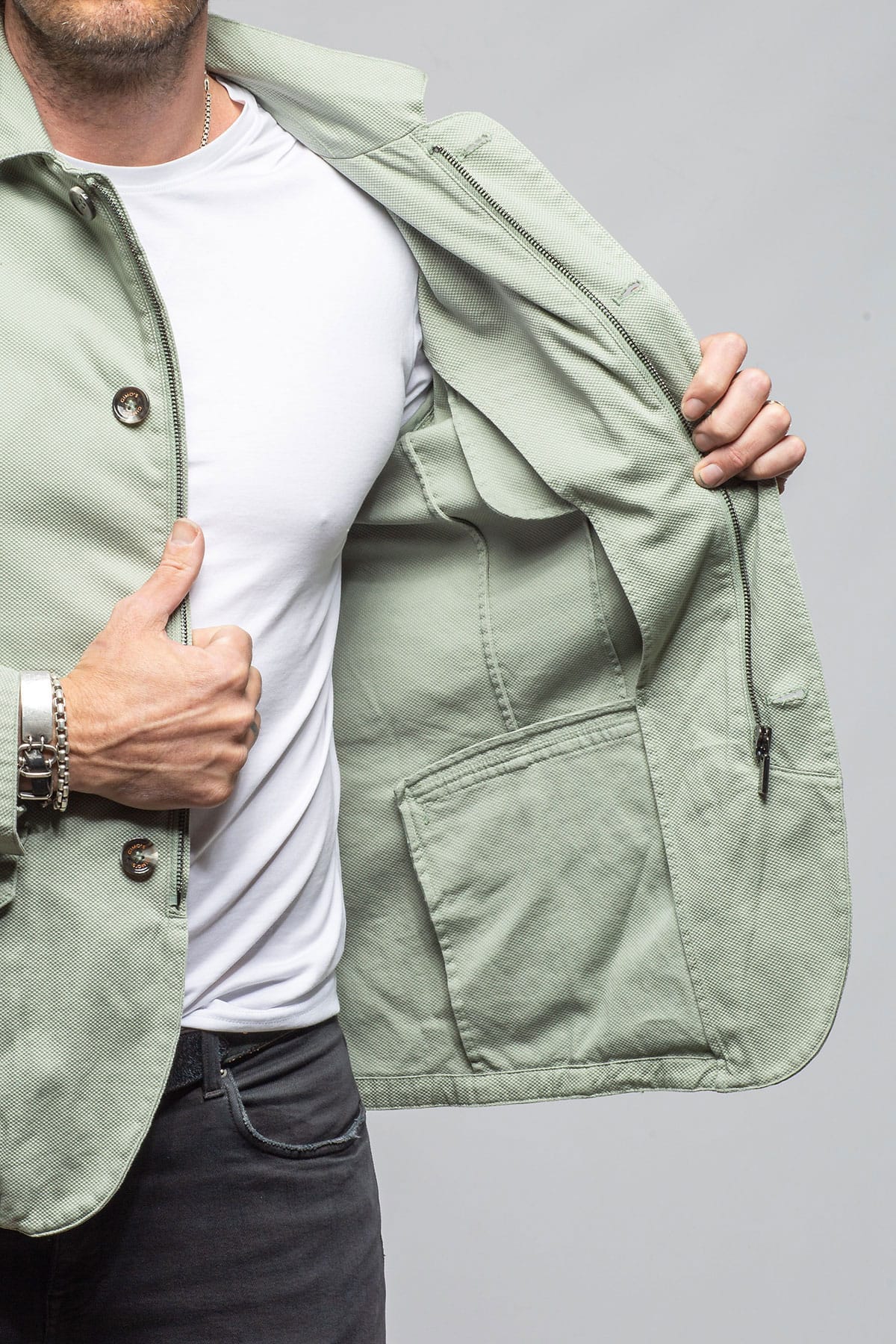 Gimo's Lyndhurst Travel Jacket In Green Mens - Outerwear - Cloth