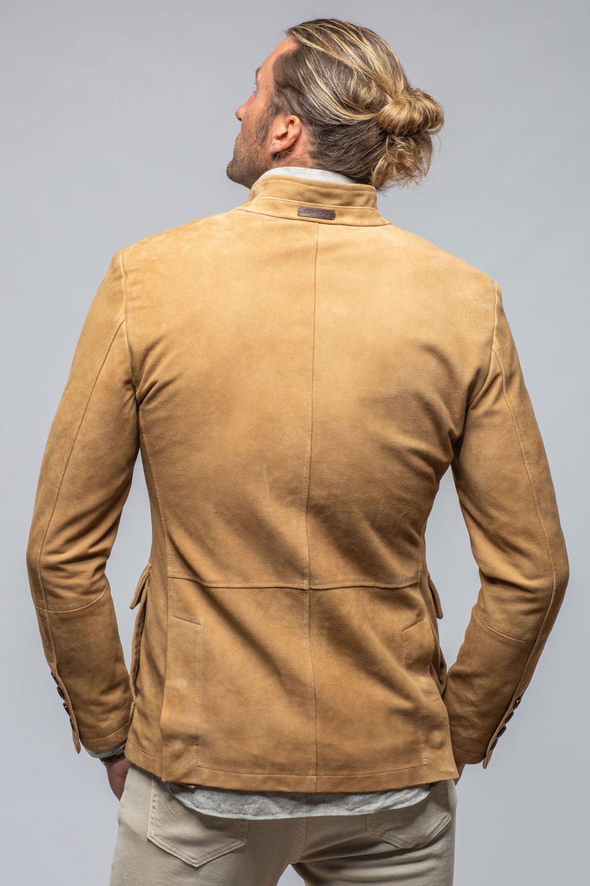 Gimo's Maximus Suede Blazer In Palomino | Mens - Outerwear - Leather