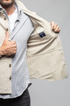 Gimo's Midway Suede Overshirt In Ice Mens - Outerwear - Leather