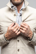 Gimo's Midway Suede Overshirt In Ice Mens - Outerwear - Leather