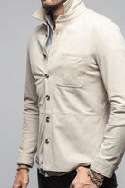 Gimo's Midway Suede Overshirt In Ice Mens - Outerwear - Leather