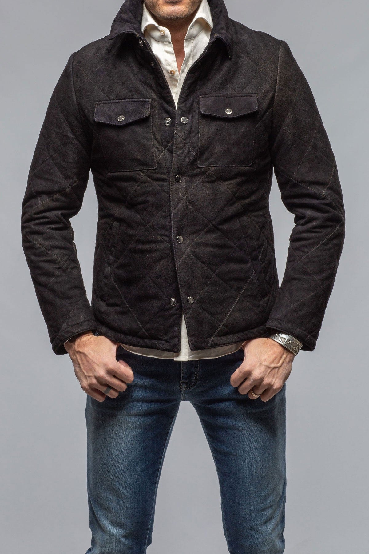 Milo Quilted Jacket In Black - AXEL'S