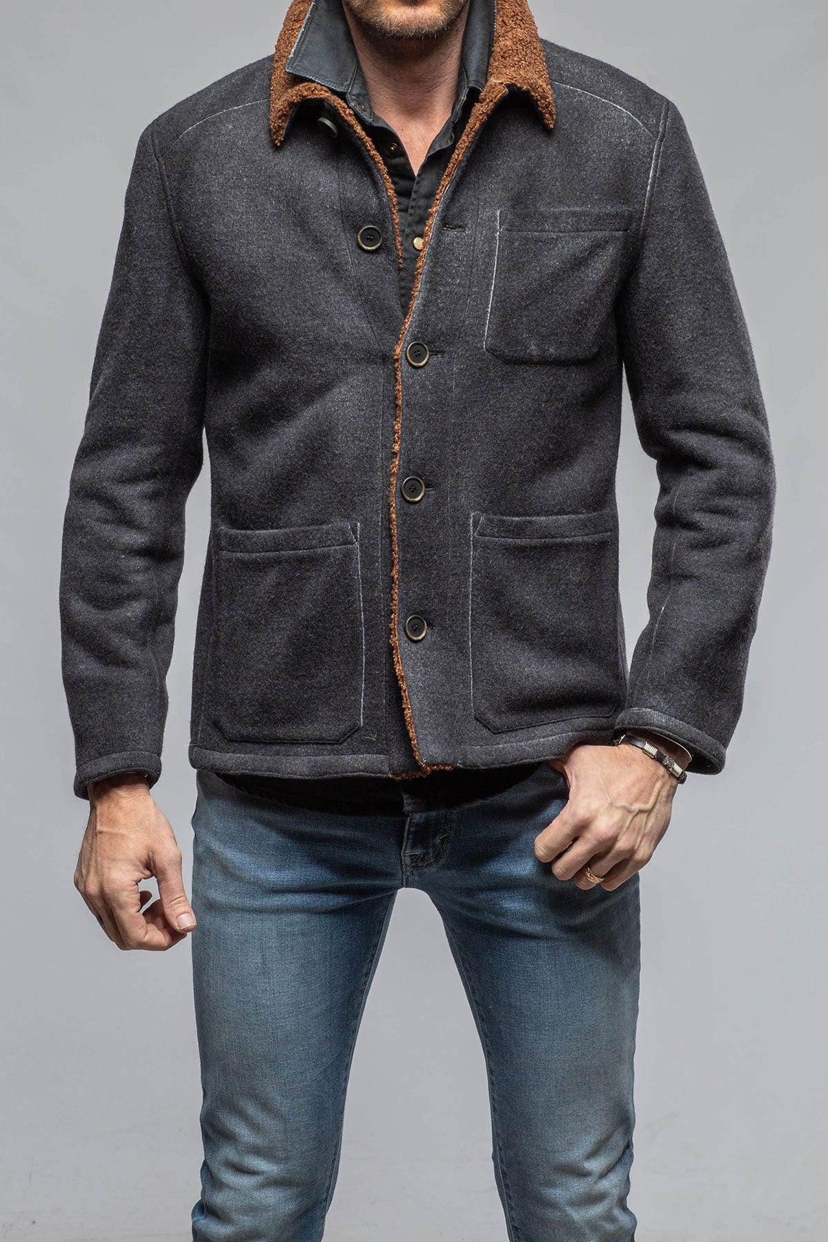 Gimo's Montreal Sherpa Knit Jacket | Warehouse - Mens - Outerwear - Cloth