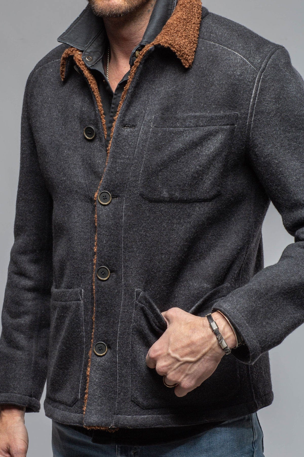 Gimo's Montreal Sherpa Knit Jacket | Warehouse - Mens - Outerwear - Cloth