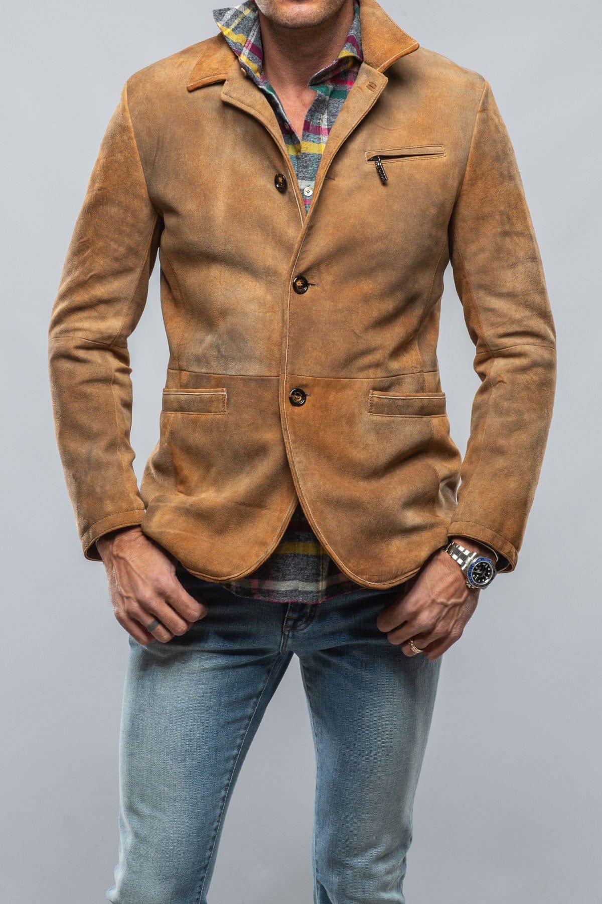 Mulholland Sport Jacket in Distressed Palomino - AXEL'S