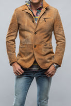 Mulholland Sport Jacket In Distressed Palomino - AXEL'S