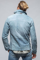 Gimo's Oakley Suede Shirt Jacket In Blue Ice | Mens - Outerwear - Leather