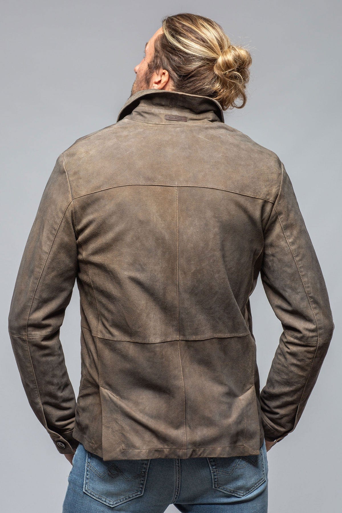 Gimo's Oakley Suede Shirt Jacket In Mushroom | Mens - Outerwear - Leather