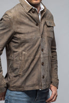 Gimo's Oakley Suede Shirt Jacket In Mushroom | Mens - Outerwear - Leather