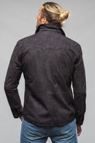 Gimo's Outrider Corded Suede Jacket In Navy Mens - Outerwear - Leather