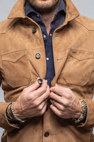 Gimo's Outrider Suede Corduroy Jacket In Brown Mens - Outerwear - Leather