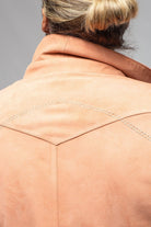 Gimo's Red River Suede Western Shirt In Salmon Mens - Outerwear - Leather