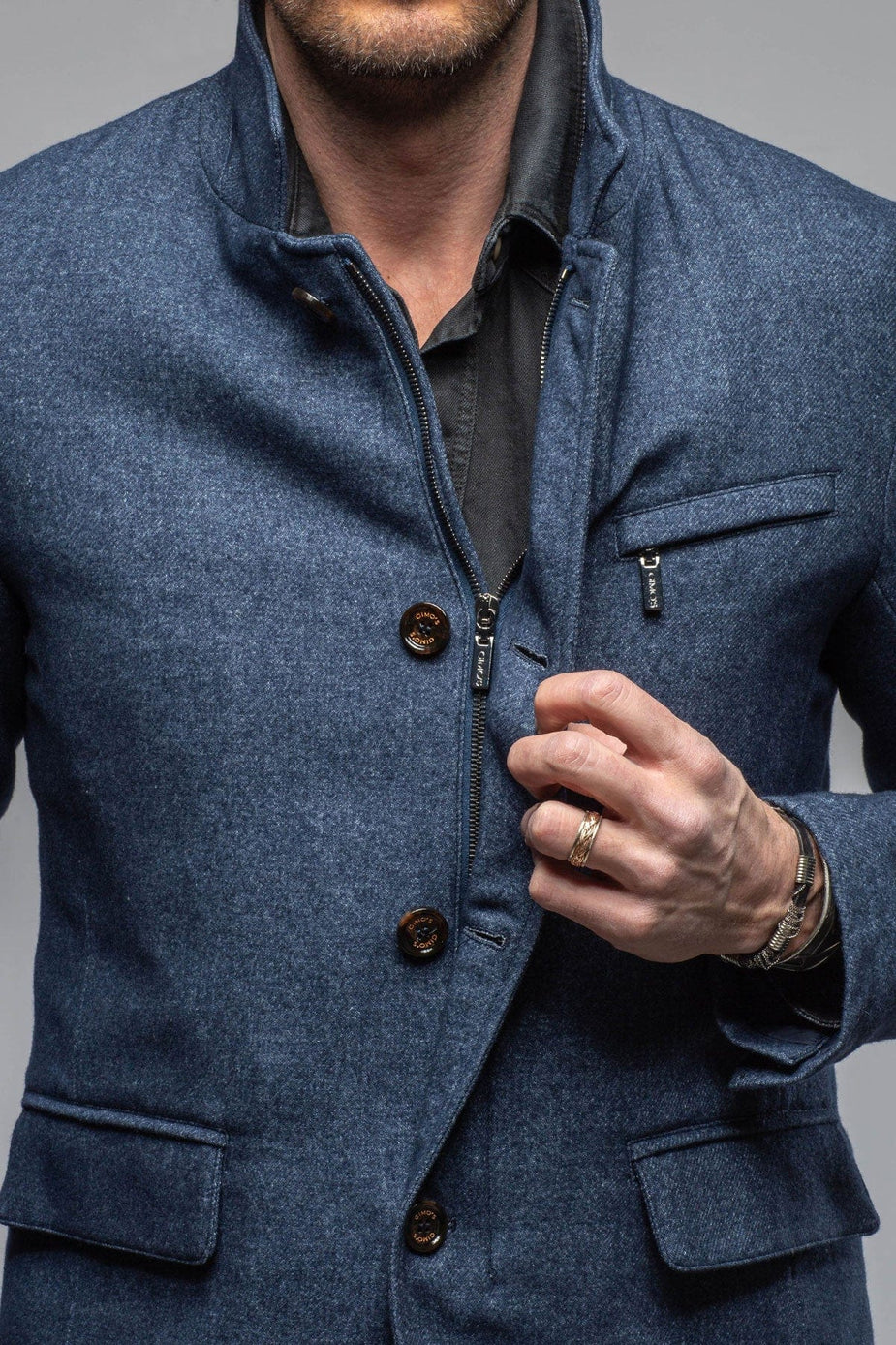 Gimo Double Layered Peacoat - Men's L