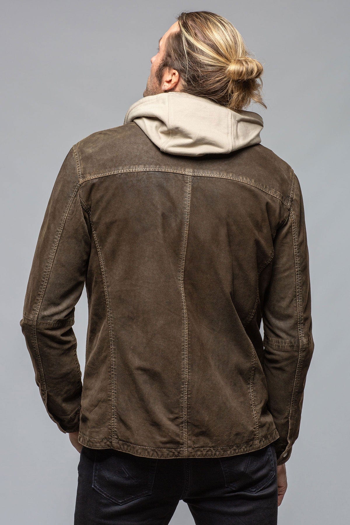 Swift Suede Shirt with Removable Hood - AXEL'S