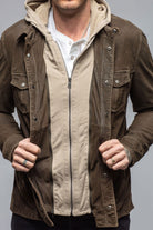 Swift Suede Shirt with Removable Hood - AXEL'S