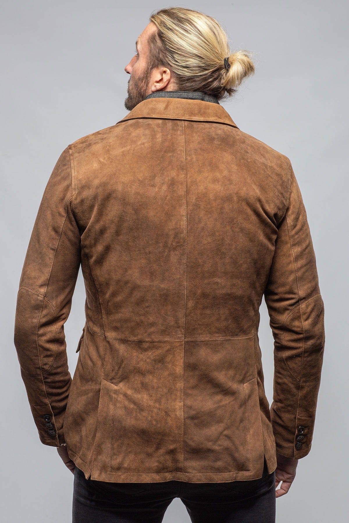 Gimo's Tiguan Suede Jacket In Vintage Cognac Mens - Outerwear - Leather
