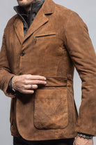 Gimo's Tiguan Suede Jacket In Vintage Cognac Mens - Outerwear - Leather