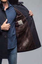 Gimo's Vancouver Knit Coat In Navy Warehouse - Mens - Outerwear - Cloth