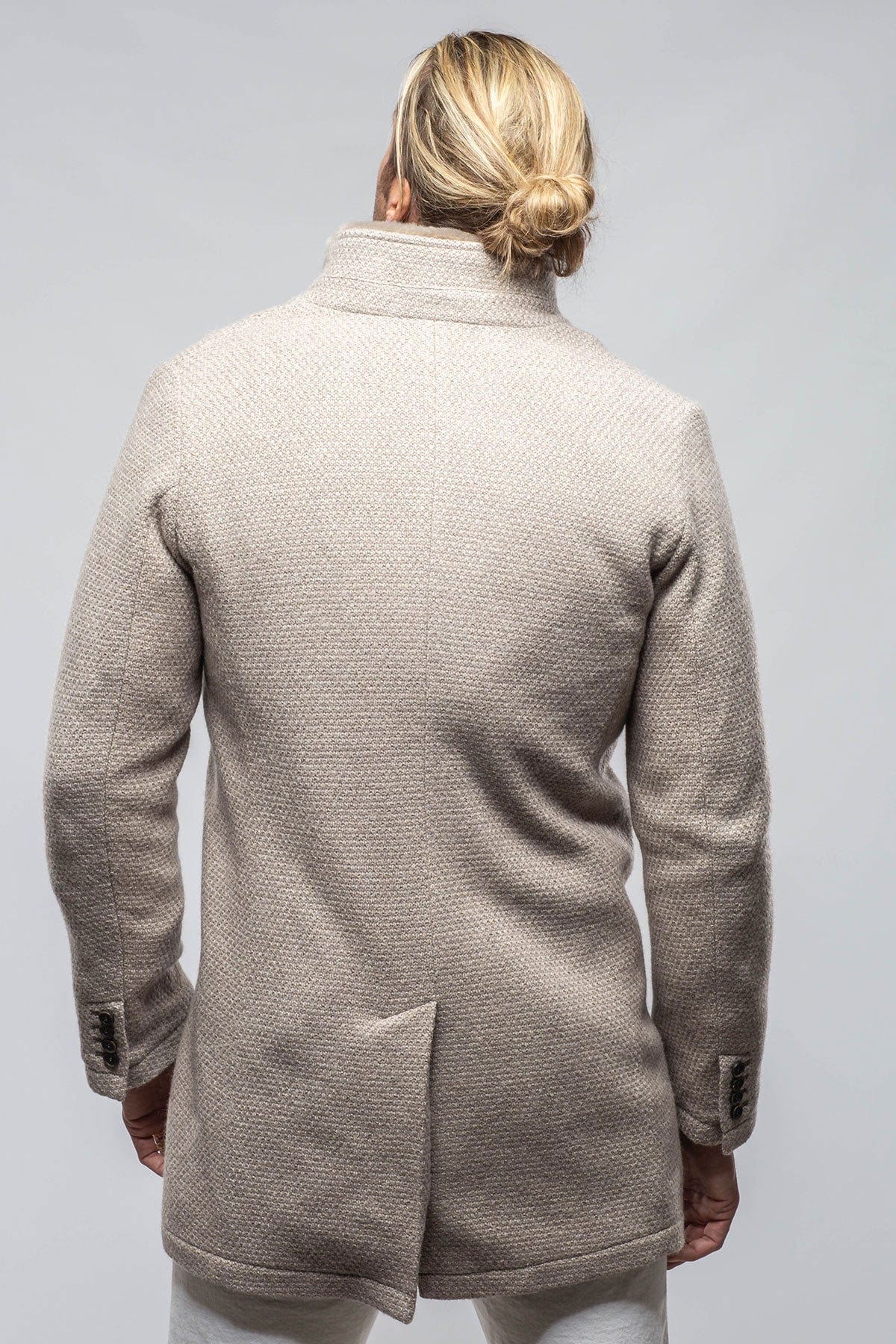 Gimo's Vancouver Knit Coat In Stone | Warehouse - Mens - Outerwear - Cloth